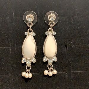 Pearl and Cubic earrings